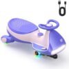 FanttikRide 12V N7 Pro Electric Wiggle Car ?C 2-in-1 Swing Car with Pedal, 2 Speeds, Flashing Wheels, Bluetooth & Type-C Charging, for Kids 3+
